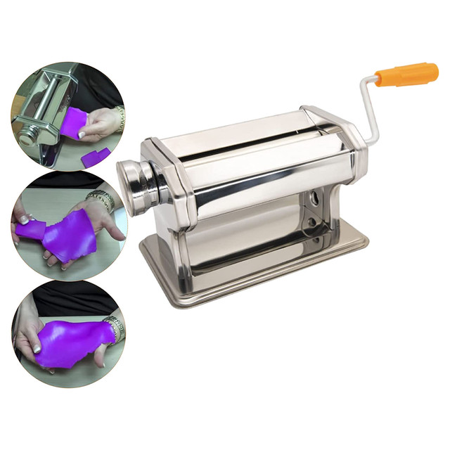 Polymer Clay Roller Machine Effortless Mixing Colors 15CM Wide Roller Thin  1 To 3 Millimeter 6